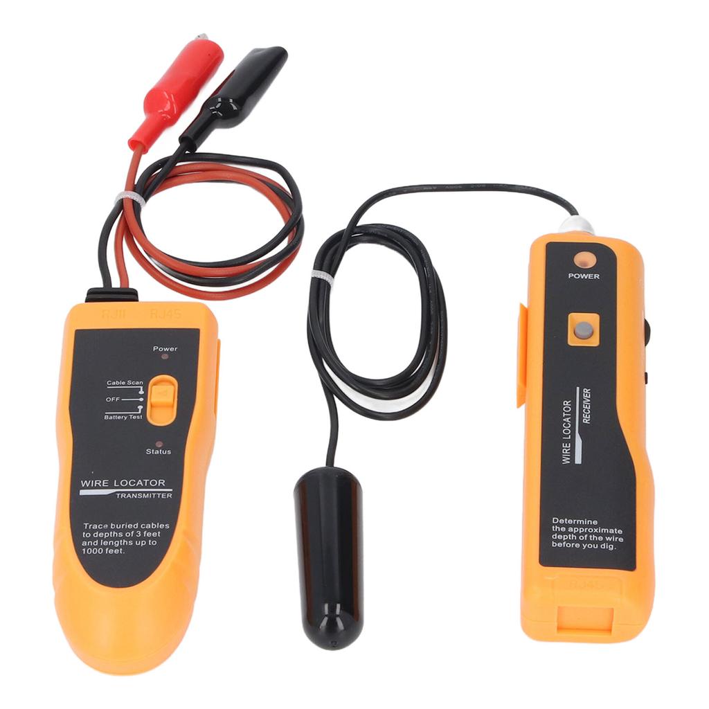 Wire Locator Tool Transmitter Set Adjustable Induction Amp Network Cable Tester High Accuracy Line F