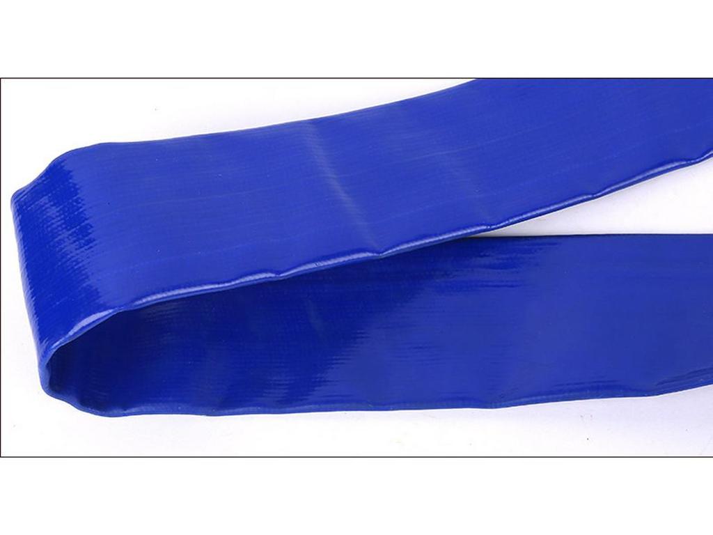 Irrigation High-Pressure Rubber-Coated PVC Water Hose - Blue & Yellow for Agricultural Use