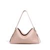 New Shoulder Bag Niche Cowhide Rhombus Messenger Bag Women's High-end Fashion Leather Woven Handbag