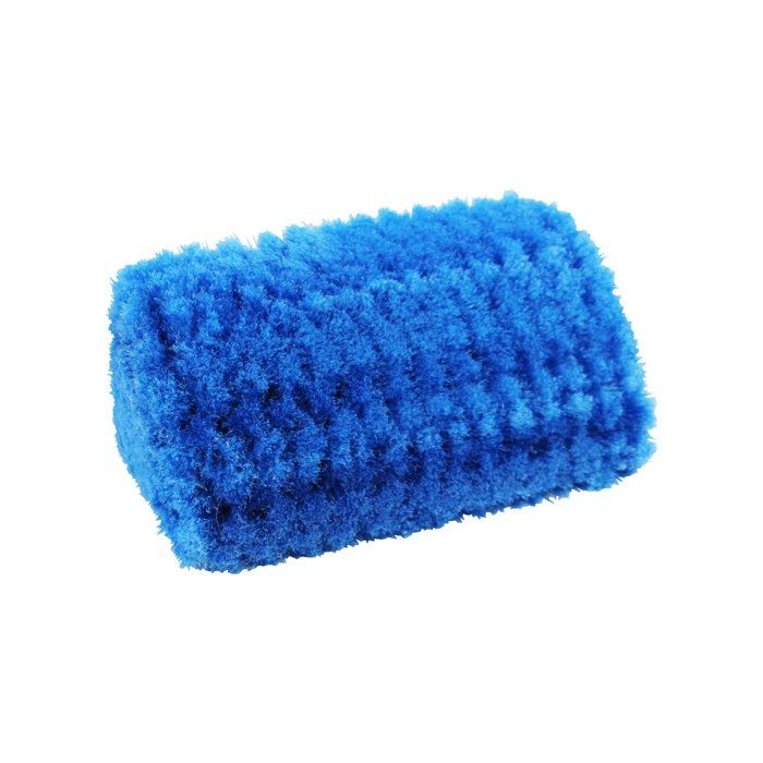Lot de 2 brosses à poils doux à quatre côtés pour le visage, brosse à eau pour lavage de voiture - longueur 25 cm, bleu