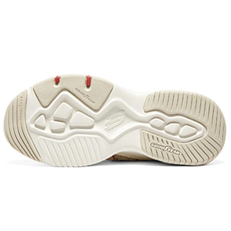 (WMNS) Skechers D'Lites 'Белый Красный' Женские 896069-WRD