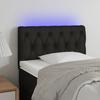 VidaXL LED Headboard Bedroom Furniture Single Bed Accessory Headboard Interior Black 80x7x78/88 3121924