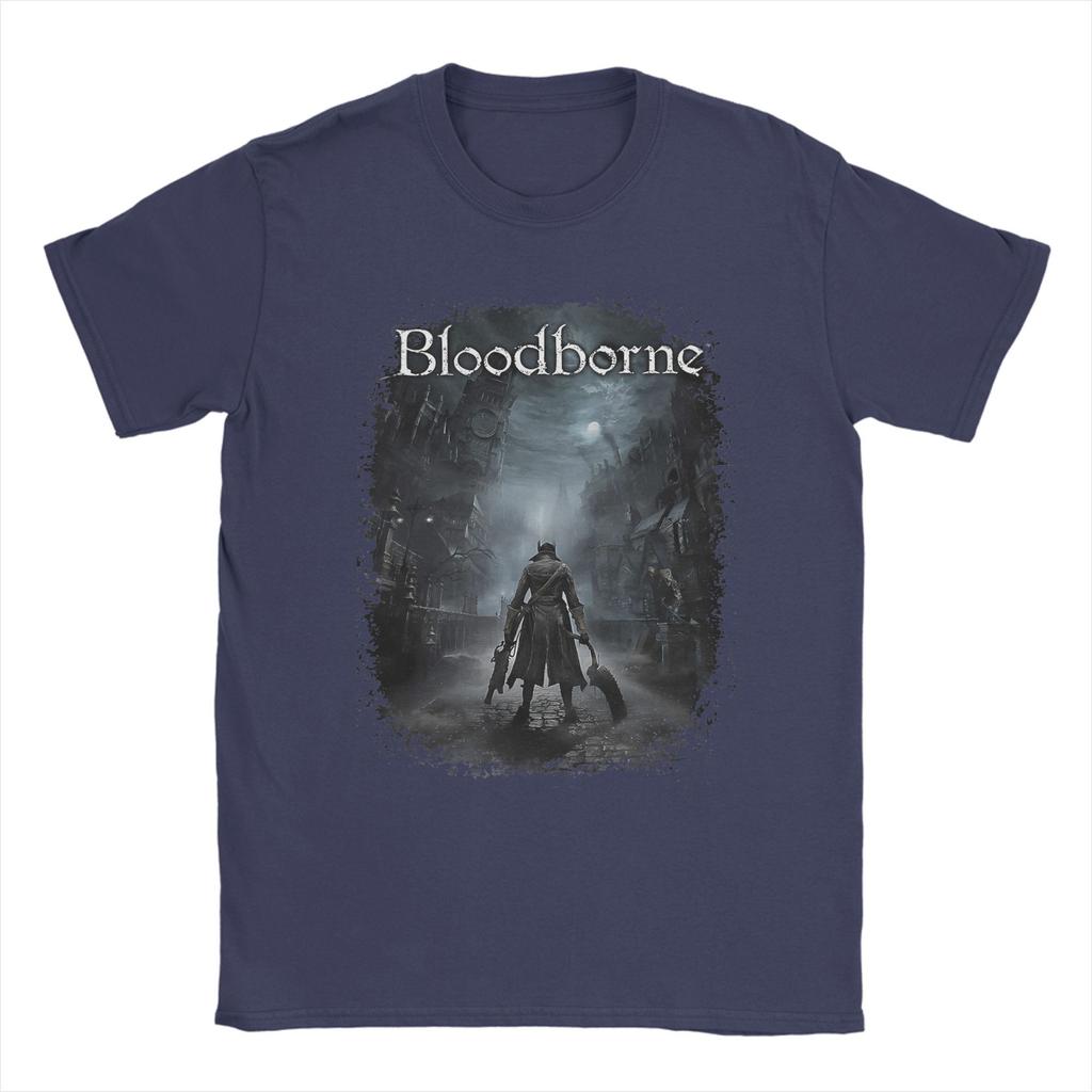 Мужские футболки Bloodborne Dark Souls Новинка 100% хлопок Футболка с коротким рукавом Футболка с круглым вырезом Одежда Большой размер