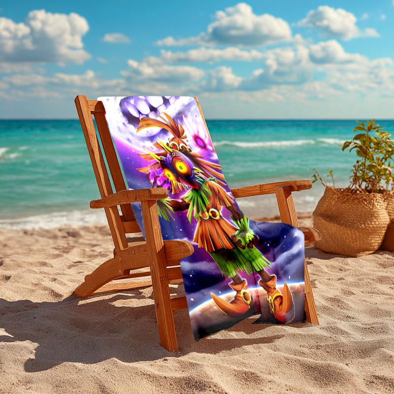 1pc Game Zelda Beach Towel, Comfortable and Thick, and Swimming/Bath/Picnic/Camping Towel, Suitable for Seaside Beaches