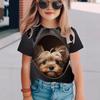 Детская футболка модная и качественная с рисунком в виде животных Love Multi Dog, детские женские футболки с короткими рукавами