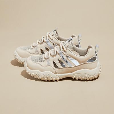 Модные женские сандалии на платформе 2025 Лето Новые Сетчатые Дышащие Повышающие Рост Спортивная Обувь Модная Корейская Версия Повседневная Обувь Женская