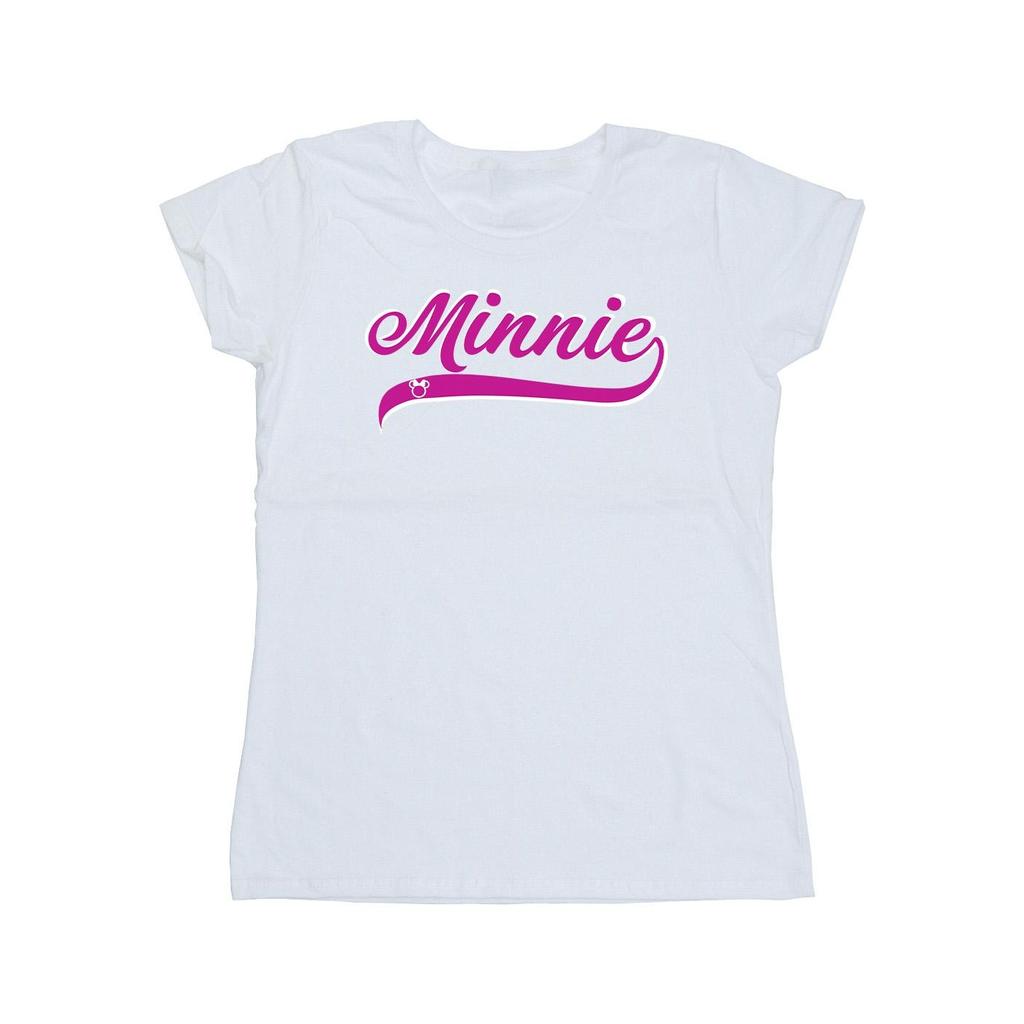 Disney Womens/Ladies Minnie Mouse Logo Cotton T-Shirt