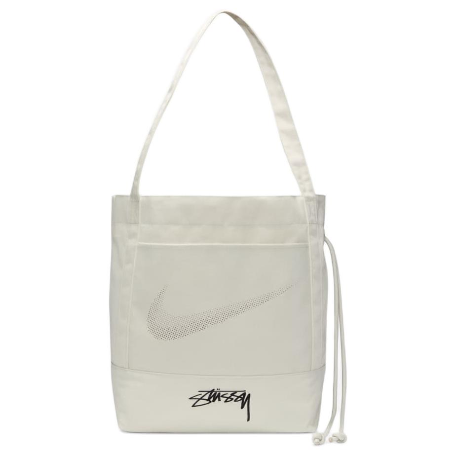 Nike Холщовая сумка-тоут Stussy Collaboration Сумка для покупок Сумка на плечо Сумка-тоут Обычная Унисекс Белая Повседневная FZ9994-072
