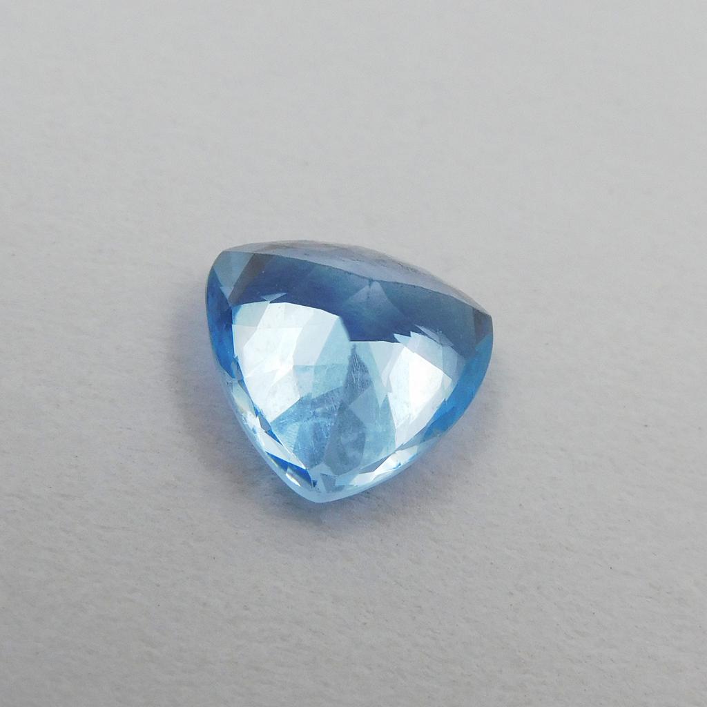 Natural Blue Sapphire Loose Gemstone Trillion Shape 3.50 ct Ceylon September Birthday Birthstone