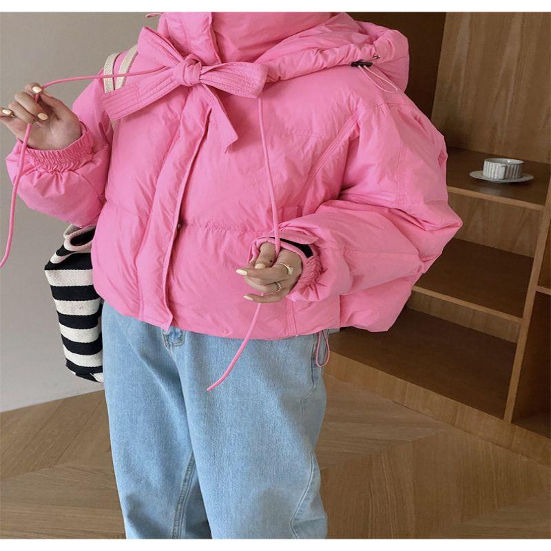 Women's Short Down Jacket Winter Loose White Duck Down Jacket