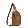 Мужская нагрудная сумка из натуральной кожи, Ретро тренд, Одноплечевая сумка, Многофункциональная сумка большой вместимости для мужчин, Сумка для поездок на работу