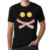 Мужская футболка с рисунком - Egg Bacon Smiley Face - Funny Shirt
