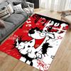 Cartoon Dog Graffiti Art Carpet suitable as a non-slip mat for the living room or bedroom sofa
