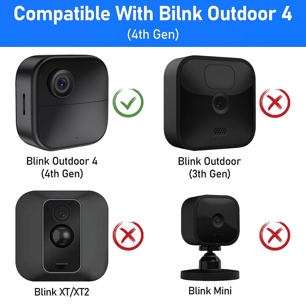 Тонкий и гибкий чехол для камеры видеонаблюдения для Blink Outdoor 4, защитная крышка корпуса камеры, простая установка, надежный чехол