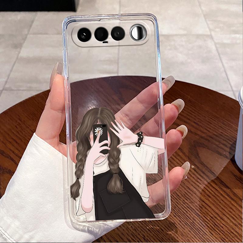 Чехол для Realme 16 5G RMX5171 Прозрачный Роскошный Милый Любовь Кролик Смешной Узор Мягкий Силикон TPU Задняя Крышка Для Realme16 2026 Корпус