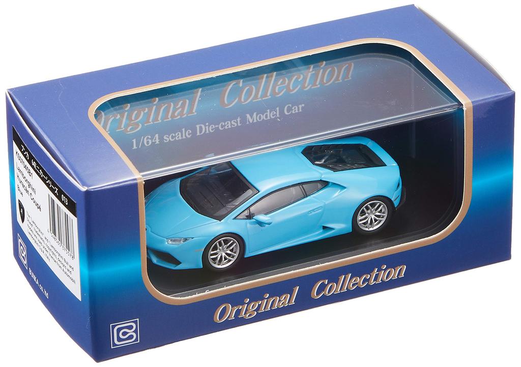 Kyosho Bunka Original Scale Mini Car Series Lamborghini Huracan Blue Finished Product 1/64