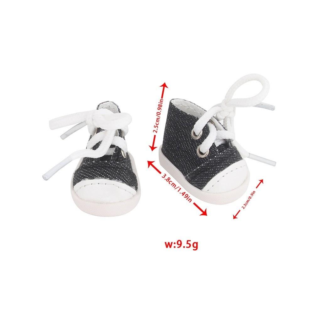 17cm Doll Cute Sneakers Canvas Material Doll Accessories Multiple Styles Doll Wear  Cotton Doll