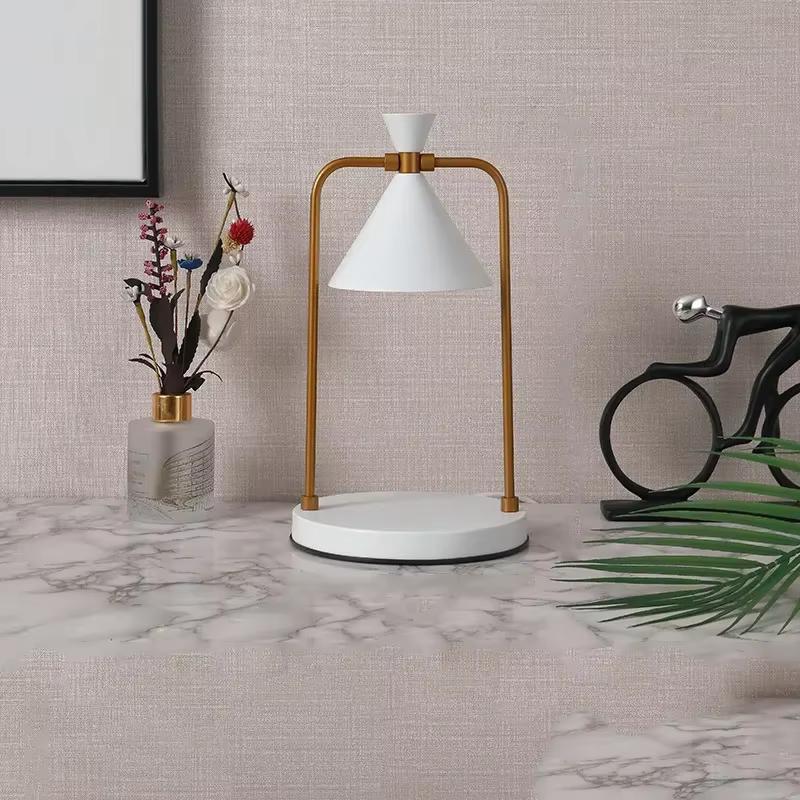 Candle Warmer Electric Wax Melt Lamp Dimmable Aromatherapy Table Lamp Candle Melting Diffuser Bedside Warmer Light