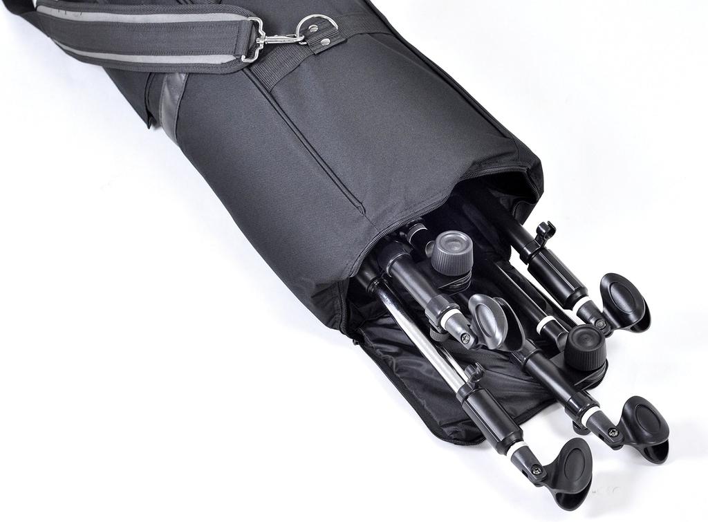 KC Mic Stand Bag Black Regular 4-Slot MSB-45