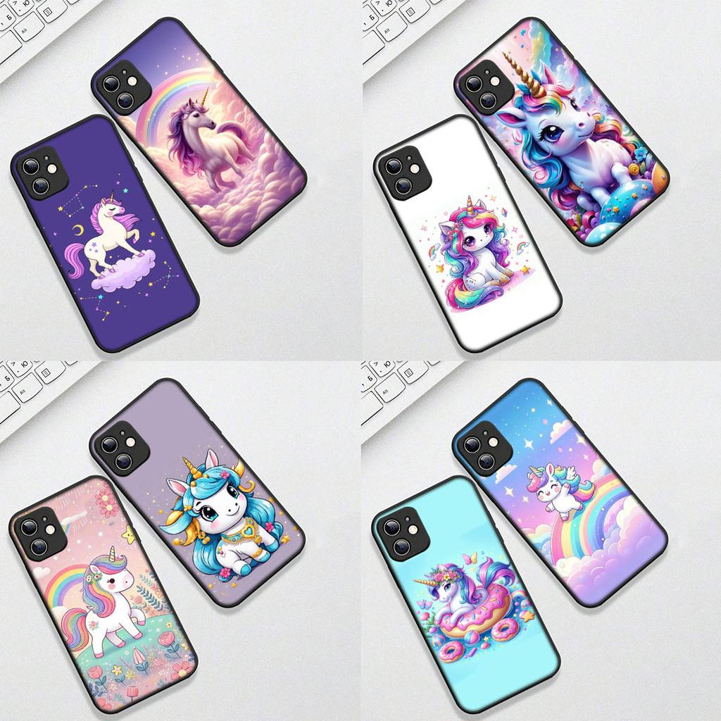 Cover for Apple iPhone 17 16 14 15 Plus Pro Max 16E ProMax + 15Plus 15+ 16+ Casing Silicone Phone Case Unicorn Horse Wallpaper