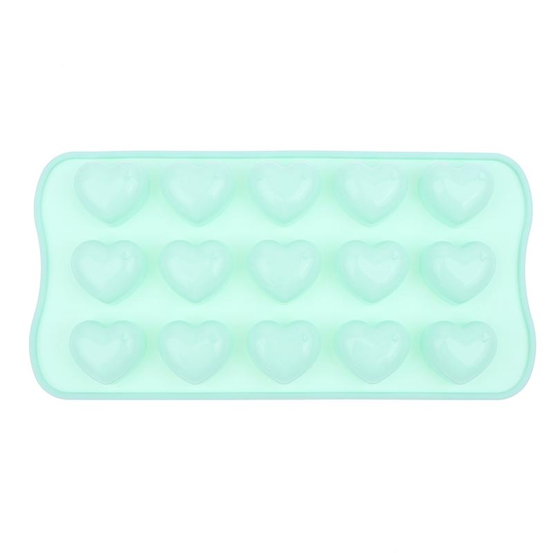 1Pc 15 Hole Three-Dimensional Heart-Shaped Silicone Mold Diy Chocolate Ice Grid Mousse Mold Soft Candy Baking Mold