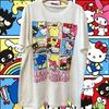 2026 новая футболка Hello Kitty из мягкого хлопка с коротким рукавом и круглым вырезом, милый принт, легкий летний топ для женщин, повседневная одежда