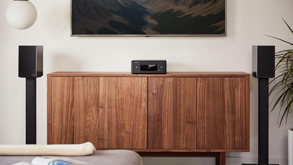 Сетевой CD-ресивер Denon ARC-совместимый черный RCDN12K RCD-N12 HEOS/высокое разрешение/HDMI