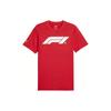 Logo Round Neck Pullover Sports Short Sleeve T-Shirt Men Tops Red 625851-03