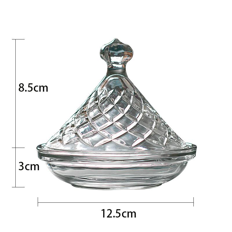 Креативная стеклянная миска неправильной формы с крышкой для ресторана, молекулярной кухни, демонстрационная миска, десертная миска для суши, специальная столовая посуда