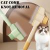Расческа для кошек, удаление узелков, плавающие волосы, артефакт, длинные волосы, самоочищающийся ряд для домашних животных, расчески для собак и кошек, принадлежности для ухода, удаление блох