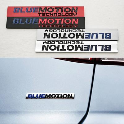3D Металлический Логотип Автомобиля Значок Bluemotion Задняя Крышка Багажника Автомобиля Наклейка на Крыло Авто для Аксессуаров VW NG5