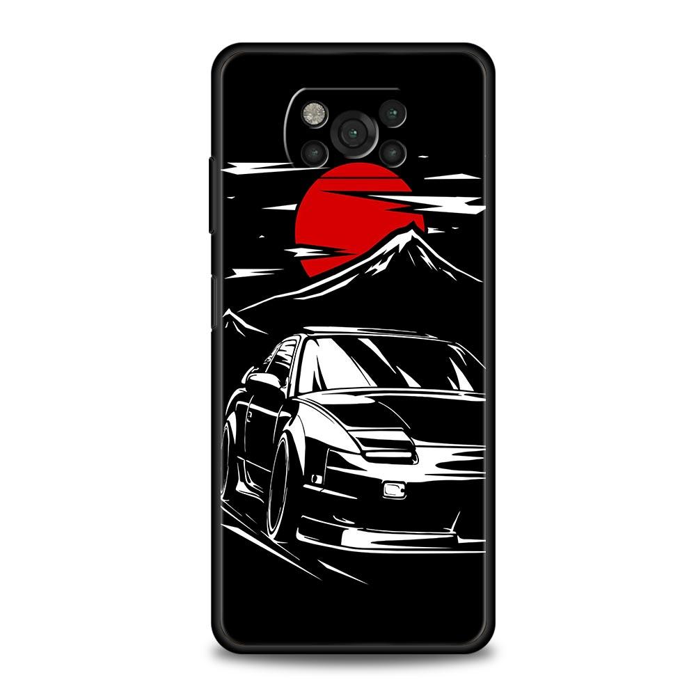 Япония JDM Спортивные Автомобили Мужской Мужчины Чехол Для Xiaomi Poco X4 X3 NFC F3 M3 M4 Mi Note 10 11 Ultra 12 Pro 10T Lite 9T 11i 11X 5G Обложка
