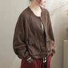 New 2025 Women Jacket Short Coat Solid Buttons Full Sleeve Autumn Basic Tops T-Shirt New Pullover
