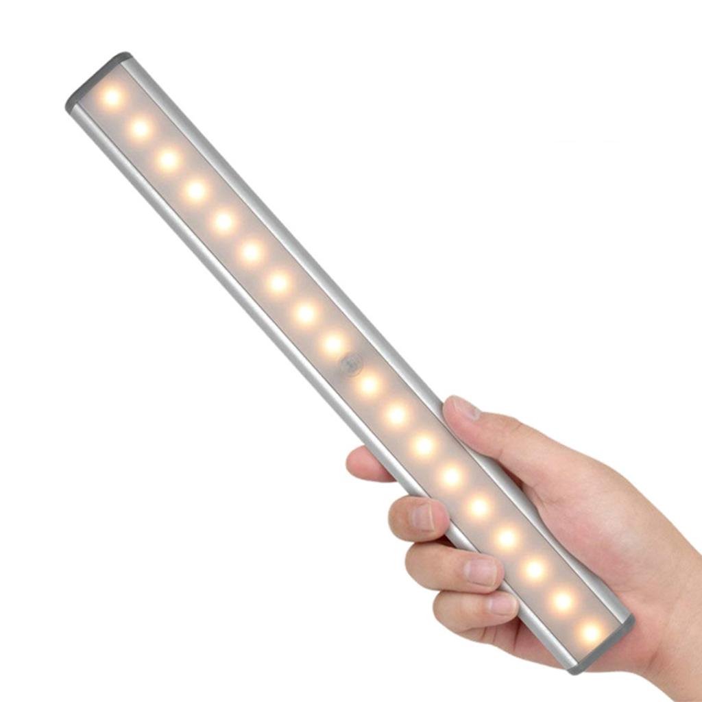Motion Sensor LED Light Human Body Induction Magnetic Light Strip Built In Battery USB Charging