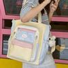 Contrast Color Crossbody Bag Women's Large Capacity Shoulder Bag Student Book Bag