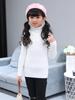 Kids' Korean Style Core-Spun Yarn High Neck Knitted Sweater - Autumn/Winter Pullover for Medium and Big Children