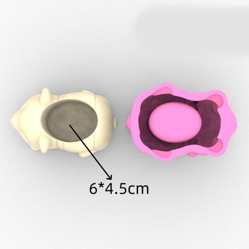 Форма для садовых горшков, форма для горшков для суккулентов, форма в виде животного, силиконовая форма для литья бетона для эпоксидной смолы и подставка для ручек