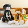 Tie Cat Dimension Plush Toy Children Sleeping with Dolls Creative Cat Home Decoration Couple Doll