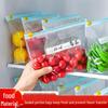 Самозакрывающийся пакет-зиплок для хранения продуктов, закусок и свежих овощей/фруктов, безопасный для пищевых продуктов, для холодильника и морозильной камеры