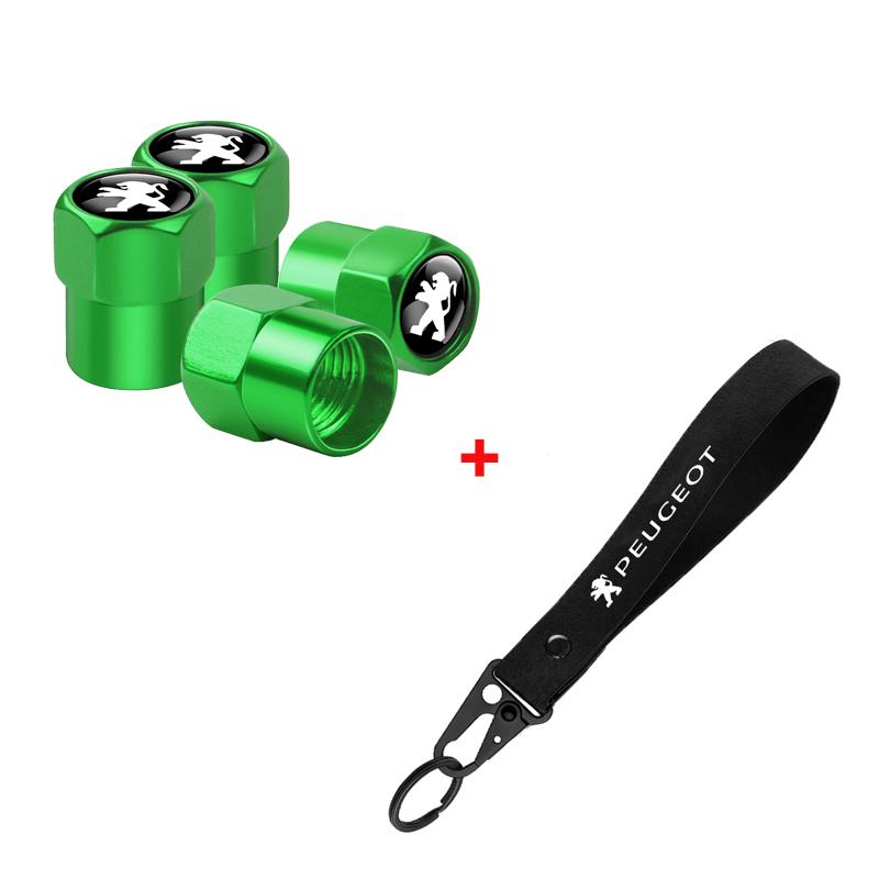 2026 Hot Car Sticker For Peugeot 207 3008 206 208 308 307 407 508 2008 5008 Aluminum Metal Car Tire Valve Cover Car Badge Nylon