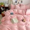 Pink Thick Milk Velvet Duvet Cover, Autumn and Winter Warm Comforter Cover, Reversible Soft Solid Color Bedding Quilt Covers 1pc