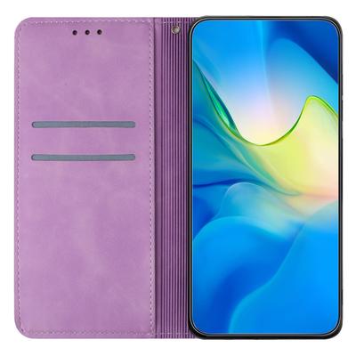 Для Samsung Galaxy A55 5G Чехол для мобильного телефона из искусственной кожи с тиснением + ТПУ Кошелек Подставка Чехол