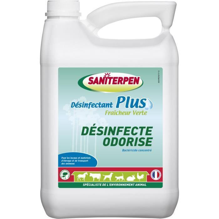 SANITERPEN Plus 5 L - Дезинфицирующее средство Plus Green Freshness 5L. Концентрированный бактерицид