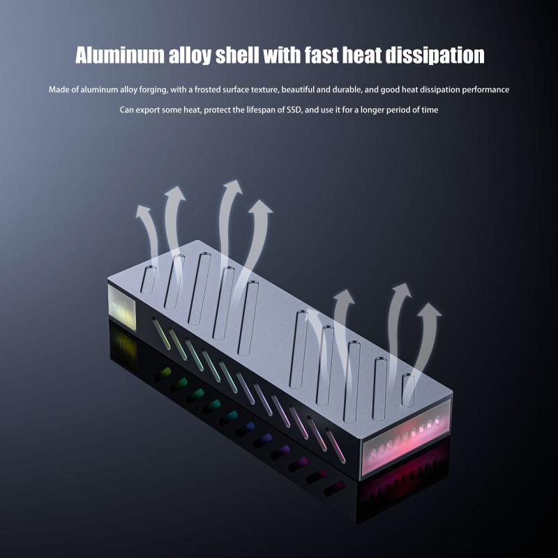 Адаптер-корпус для M.2 NVMe SSD, алюминиевый корпус, USB-C 3.1 Gen2 10 Гбит/с, внешний бокс для NVMe PCIe SSD 2230/42/60/80 M.2 M-Key