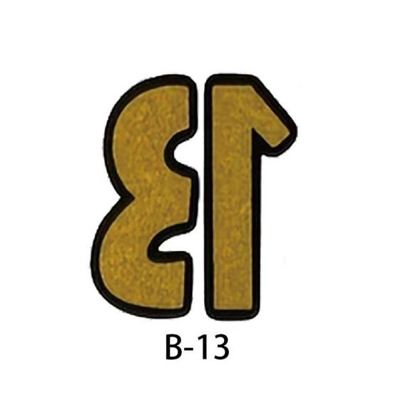 24Pcs Lucky Number 13 Temporary Tattoo Stickers Glittering Nightglow Hand Tattoos Idol Concert Rave Accessories for Fans Gift