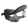 1 Set Leather Single Seat with Spring Loaded Bracket Kit, Motorcycle Solo Seat Springs Bracket Seat Base