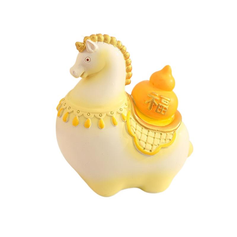 Гочао маленькая толстая лошадка креативное полимерное украшение настольное украшение для дома сувенир в подарок товар для путешествий Тан Саньцай