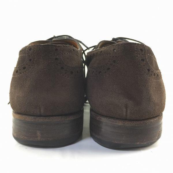 Винтажные мужские туфли Windsor 80-90-х годов, на подошве Goodyear Welt, замшевые, с крылышками, для бизнеса, коричневые, размер 9.5 27.5(ИСПОЛЬЗОВАЛ)