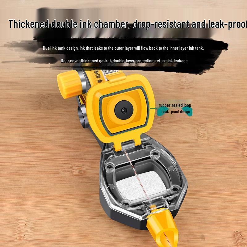 Прочный маркер с чернилами для столярных работ для разметки в строительстве, пластиковый вкладыш, устойчивый к падениям, ручной и автоматический инструмент для рисования линий по дереву