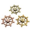 Fingertip Gyro Metal Toy Rotating Rudder Shape Colorful Gyro Pirate Ship Fingertip Gyro